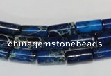 CDI226 15.5 inches 6*12mm tube dyed imperial jasper beads