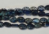 CDI233 15.5 inches 6*8mm oval dyed imperial jasper beads