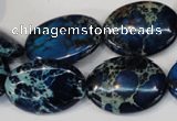 CDI236 15.5 inches 18*25mm oval dyed imperial jasper beads