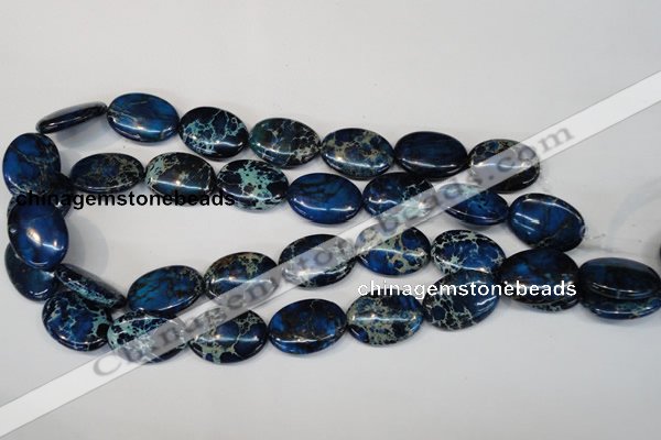 CDI236 15.5 inches 18*25mm oval dyed imperial jasper beads