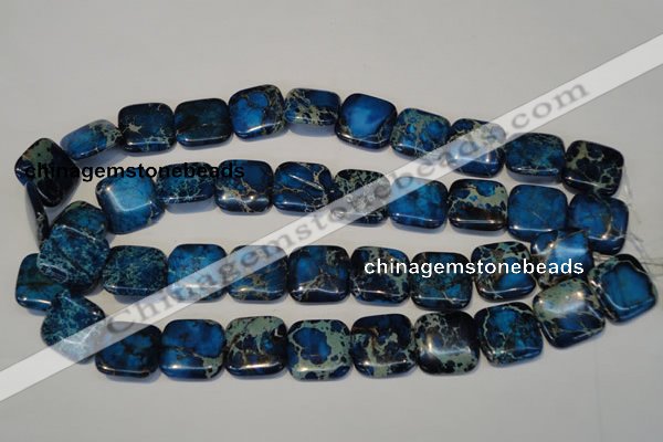 CDI241 15.5 inches 20*20mm square dyed imperial jasper beads