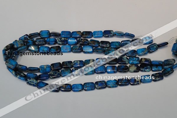 CDI244 15.5 inches 10*14mm rectangle dyed imperial jasper beads