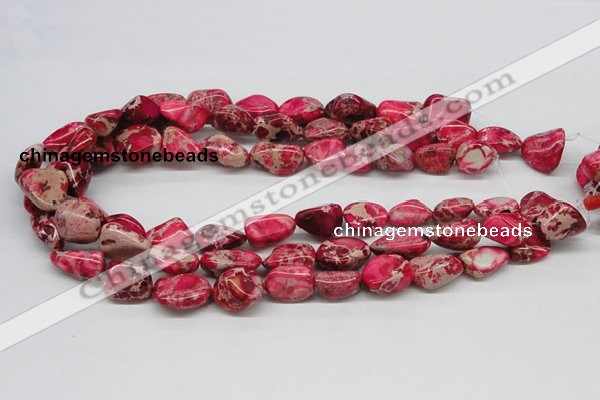 CDI26 16 inches 10*20mm nuggets dyed imperial jasper beads wholesale