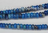 CDI273 15.5 inches 3*6mm rondelle dyed imperial jasper beads