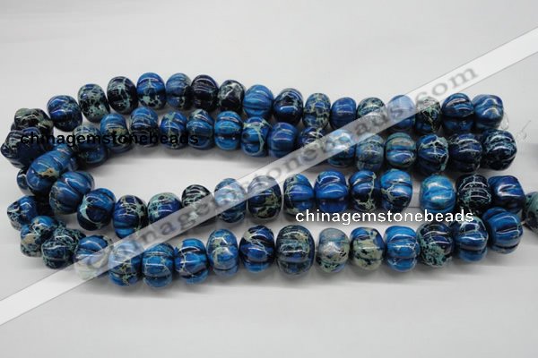 CDI295 15.5 inches 13*18mm pumpkin dyed imperial jasper beads