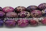 CDI31 16 inches 10*14mm rice dyed imperial jasper beads wholesale