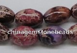 CDI32 16 inches 13*18mm rice dyed imperial jasper beads wholesale