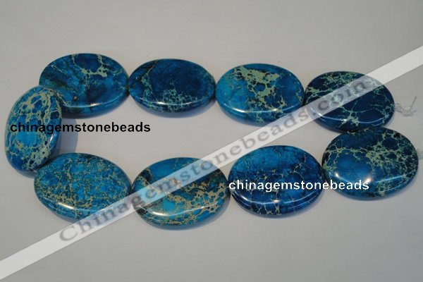 CDI320 15.5 inches 35*45mm oval dyed imperial jasper beads