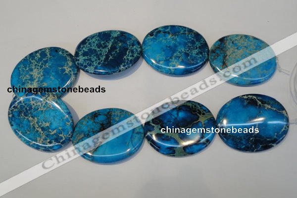 CDI321 15.5 inches 40*50mm oval dyed imperial jasper beads