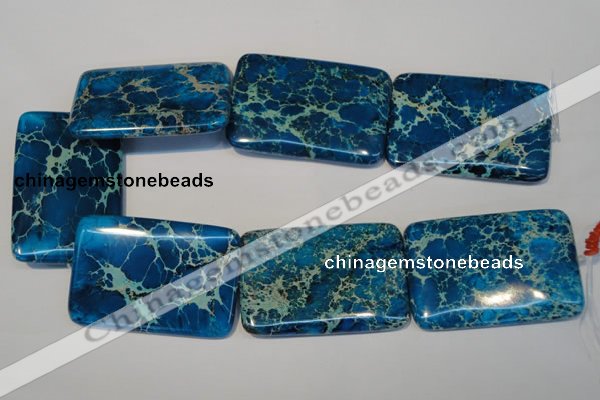 CDI335 15.5 inches 40*60mm rectangle dyed imperial jasper beads