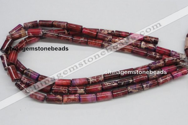 CDI34 16 inches 8*16mm column dyed imperial jasper beads wholesale