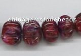 CDI35 16 inches multi sizes pumpkin dyed imperial jasper beads wholesale