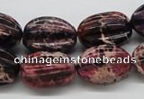 CDI36 16 inches 15*20mm star fruit shaped dyed imperial jasper beads