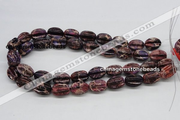 CDI36 16 inches 15*20mm star fruit shaped dyed imperial jasper beads