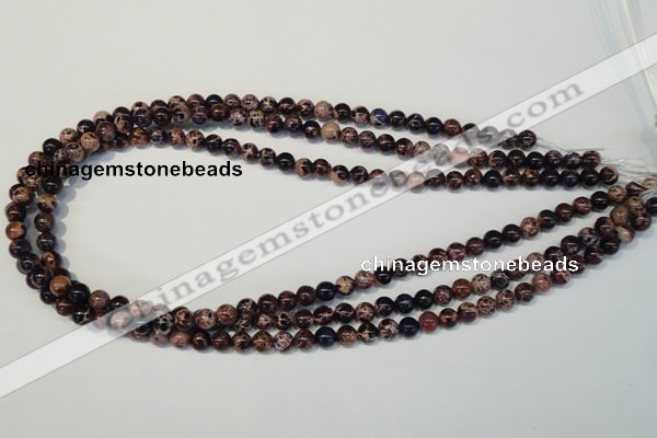 CDI361 15.5 inches 6mm round dyed imperial jasper beads