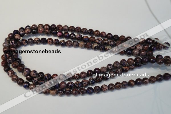 CDI362 15.5 inches 8mm round dyed imperial jasper beads