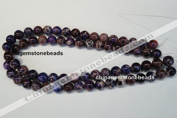 CDI364 15.5 inches 12mm round dyed imperial jasper beads