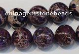 CDI365 15.5 inches 14mm round dyed imperial jasper beads