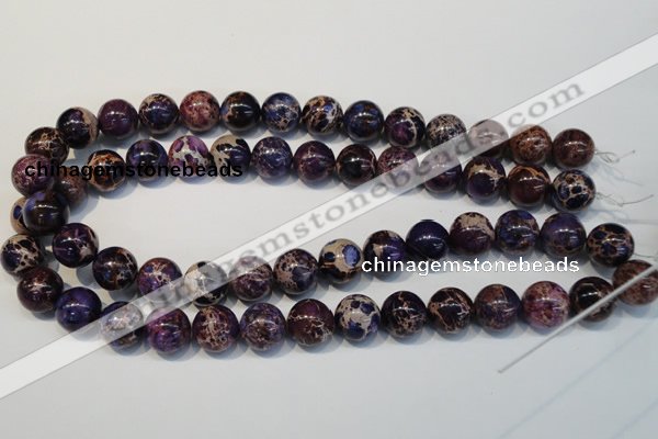 CDI365 15.5 inches 14mm round dyed imperial jasper beads