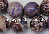 CDI368 15.5 inches 20mm round dyed imperial jasper beads