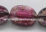 CDI37 16 inches 25*33mm star fruit shaped dyed imperial jasper beads