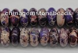 CDI373 15.5 inches 7*14mm rondelle dyed imperial jasper beads