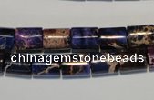 CDI380 15.5 inches 8*10mm tube dyed imperial jasper beads