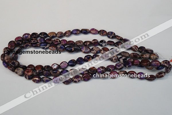 CDI389 15.5 inches 10*12mm nugget dyed imperial jasper beads