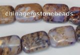 CDI437 15.5 inches 13*18mm rectangle dyed imperial jasper beads