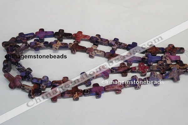 CDI450 15.5 inches 15*20mm cross dyed imperial jasper beads