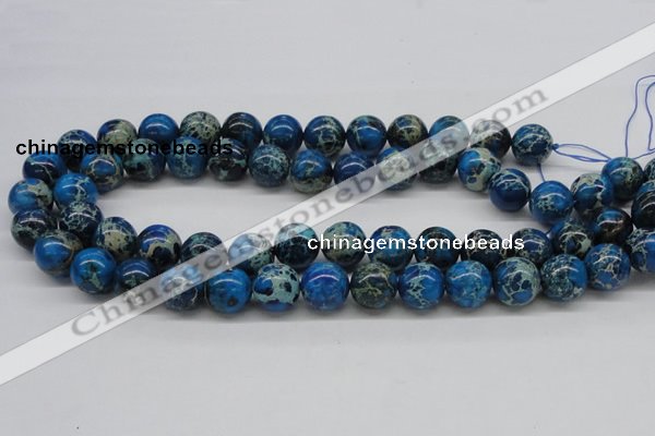 CDI46 16 inches 14mm round dyed imperial jasper beads wholesale