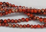 CDI490 15.5 inches 4mm round dyed imperial jasper beads