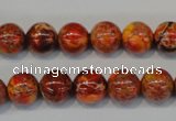 CDI493 15.5 inches 10mm round dyed imperial jasper beads