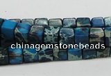 CDI52 16 inches 6*6mm cube dyed imperial jasper beads wholesale