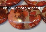 CDI536 15.5 inches 30*40mm oval dyed imperial jasper beads