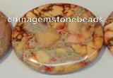 CDI537 15.5 inches 35*45mm oval dyed imperial jasper beads