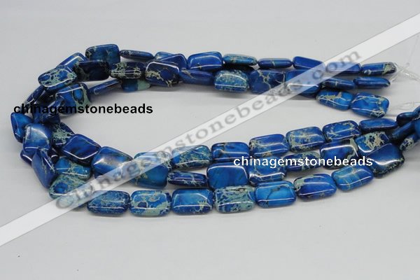 CDI55 16 inches 13*18mm rectangle dyed imperial jasper beads wholesale