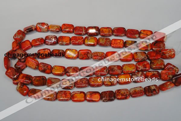 CDI553 15.5 inches 12*16mm rectangle dyed imperial jasper beads