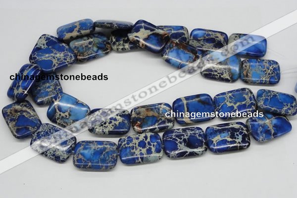 CDI57 16 inches 22*30mm rectangle dyed imperial jasper beads wholesale