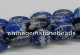 CDI58 16 inches 12*16mm oval dyed imperial jasper beads wholesale