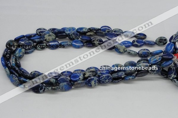 CDI58 16 inches 12*16mm oval dyed imperial jasper beads wholesale