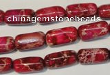 CDI598 15.5 inches 8*16mm column dyed imperial jasper beads