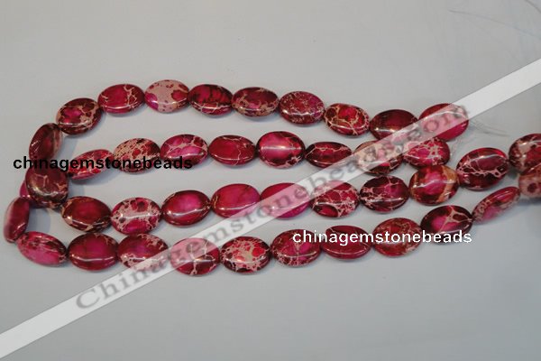 CDI646 15.5 inches 15*20mm oval dyed imperial jasper beads