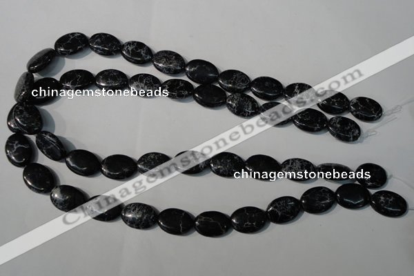 CDI691 15.5 inches 13*18mm oval dyed imperial jasper beads
