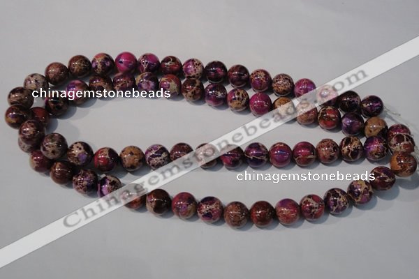 CDI697 15.5 inches 12mm round dyed imperial jasper beads