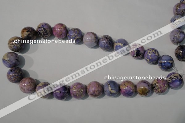 CDI698 15.5 inches 18mm round dyed imperial jasper beads