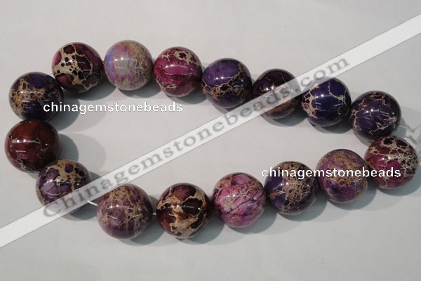 CDI699 15.5 inches 24mm round dyed imperial jasper beads