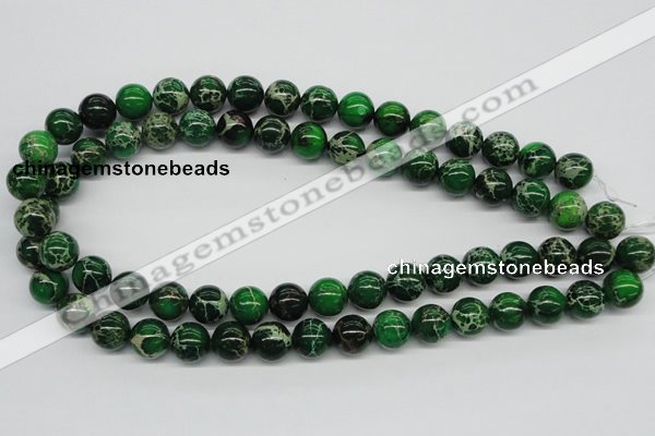 CDI70 16 inches 12mm round dyed imperial jasper beads wholesale