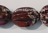 CDI701 15.5 inches 22*28mm star fruit shaped dyed imperial jasper beads