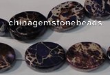 CDI710 15.5 inches 13*18mm oval dyed imperial jasper beads